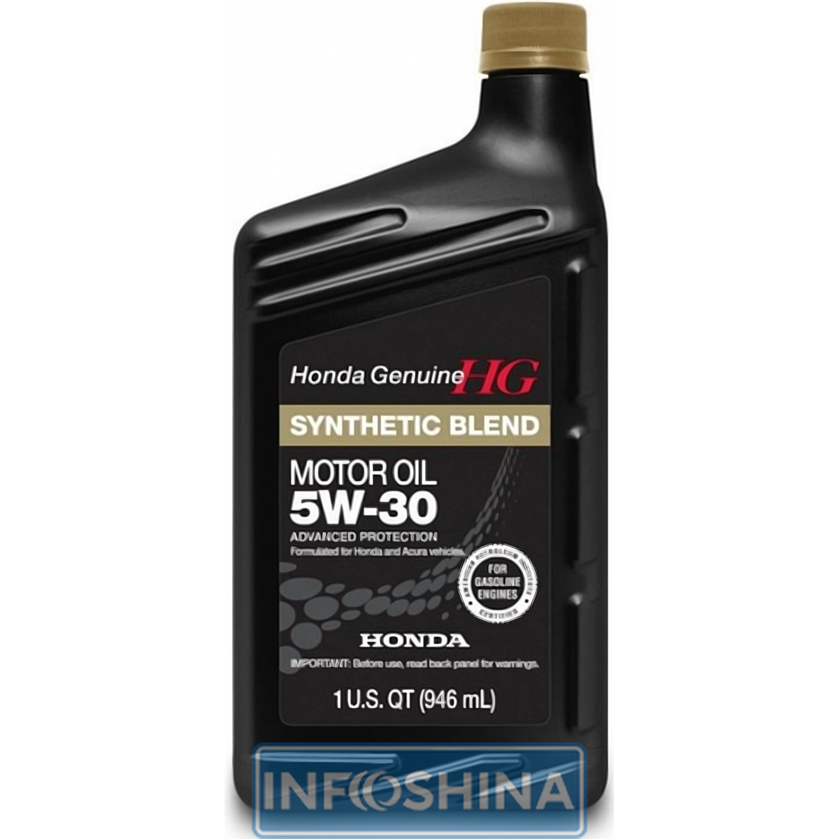 Купить масло Honda Motor Oil Synthetic Blend 5W-30 (0.946л)