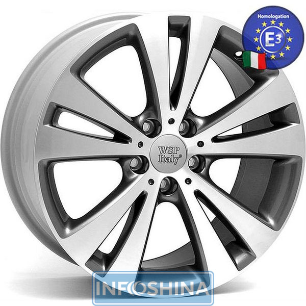WSP Italy Volkswagen W445 Hamamet Anthracite Polished R16 W7 PCD5x112 ET45 DIA57.1