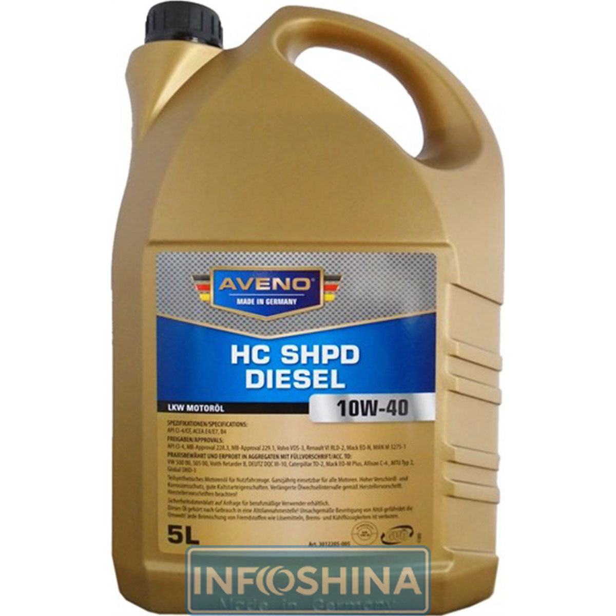 Купить масло AVENO HC-SHPD Diesel 10W-40 (5л)