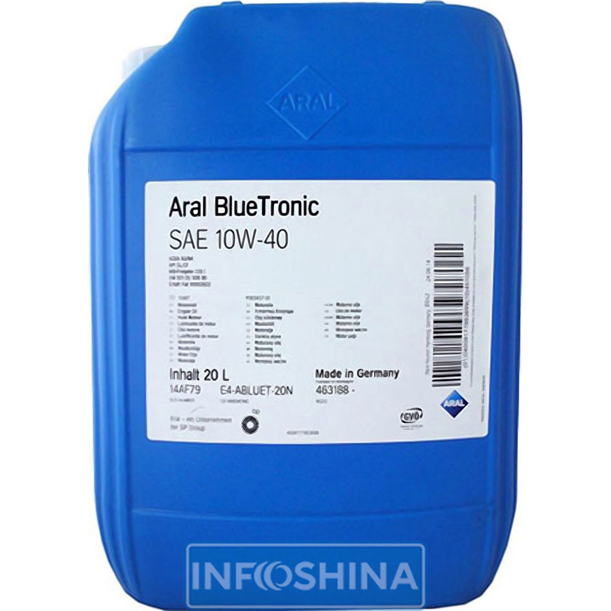 Купить масло Aral Blue Tronic 10W-40 (20л)