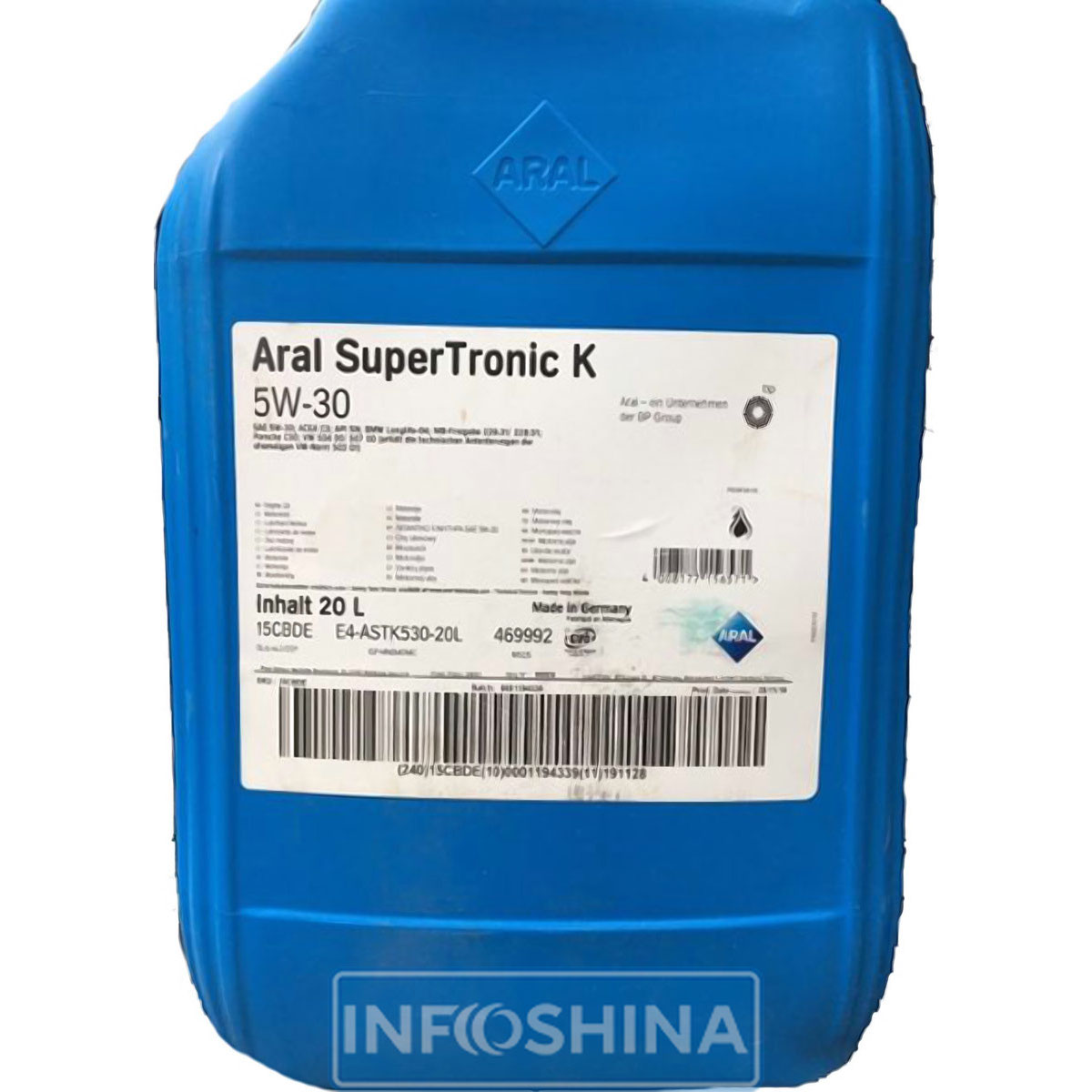 Купити масло Aral SuperTronic K SAE 5W-30 (20л)