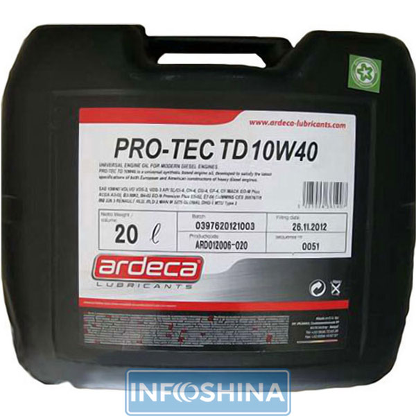 Ardeca Pro-Tec TD 10W-40 (20л)