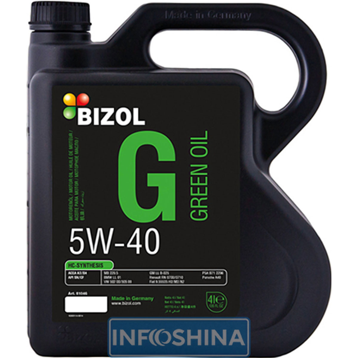 Купити масло Bizol Green Oil 5W-40 (4л)