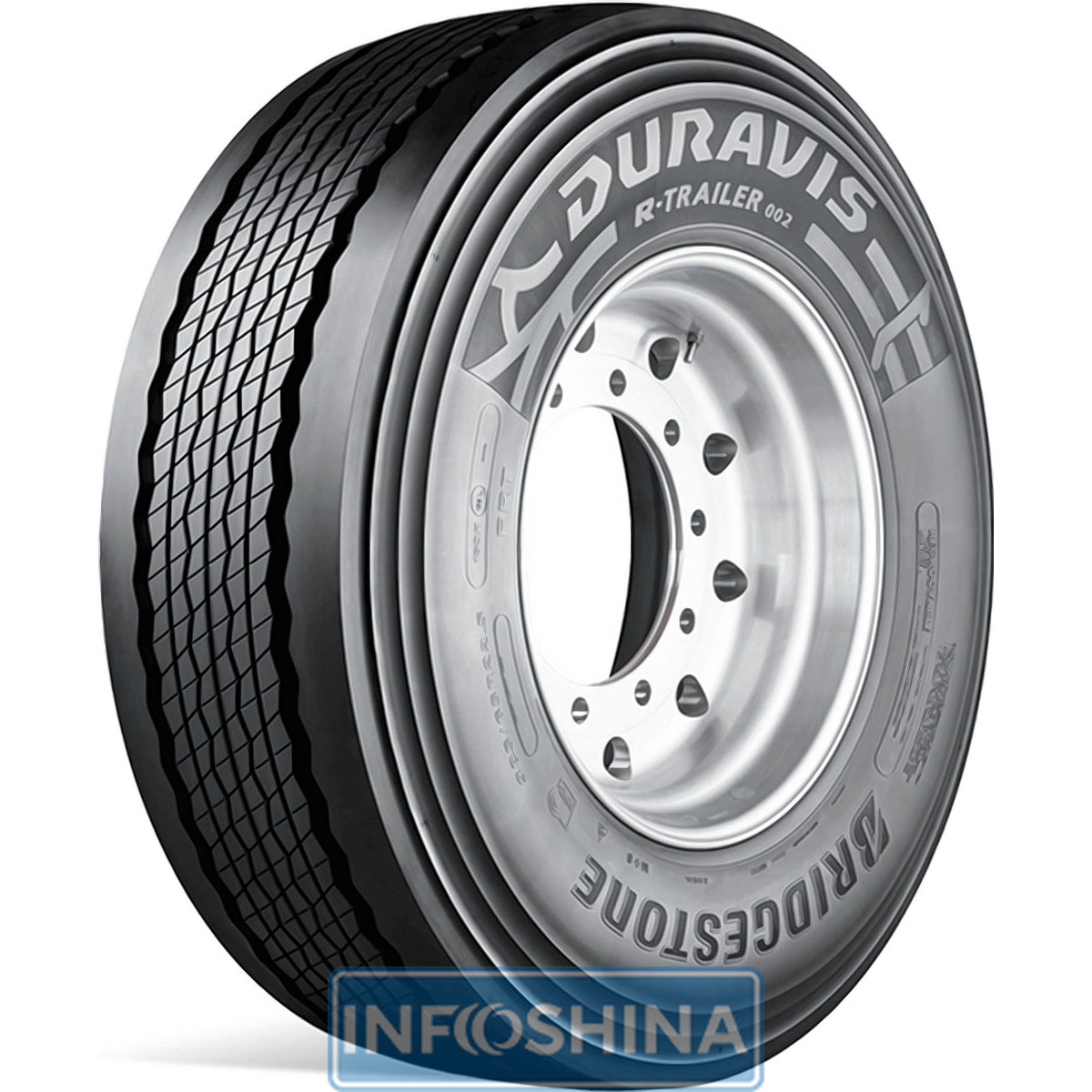Купить шины Bridgestone Duravis R-Trailer 002 (прицепная ось) 385/55 R22.5 160K (158L)