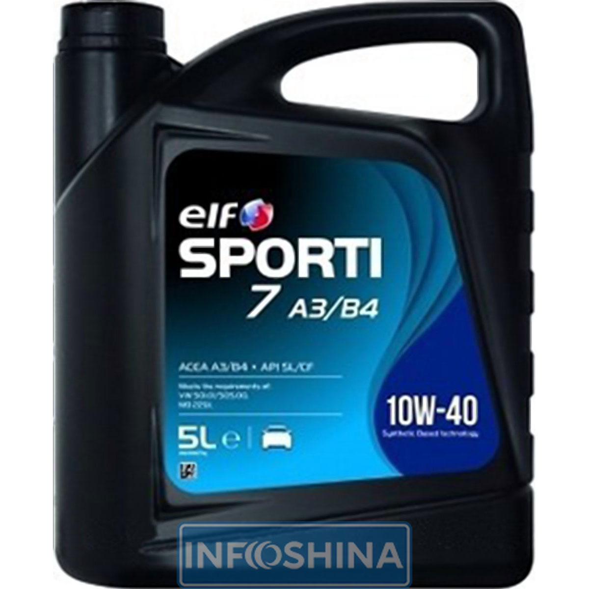 Купити масло ELF Sporti 7 10W-40 A3/B4 (5л)