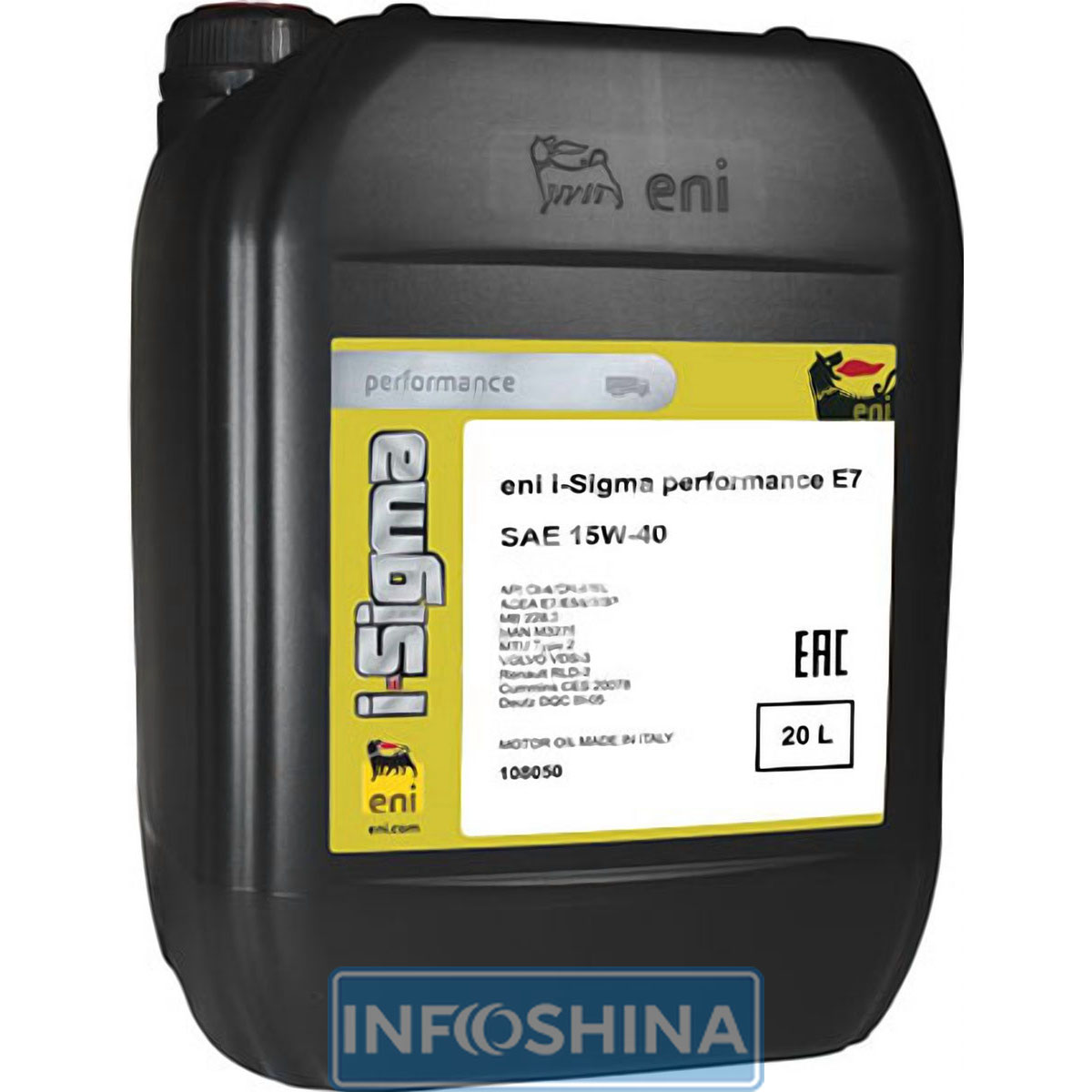 Купить масло Eni i-Sigma Performance E3 15W-40 (20л)