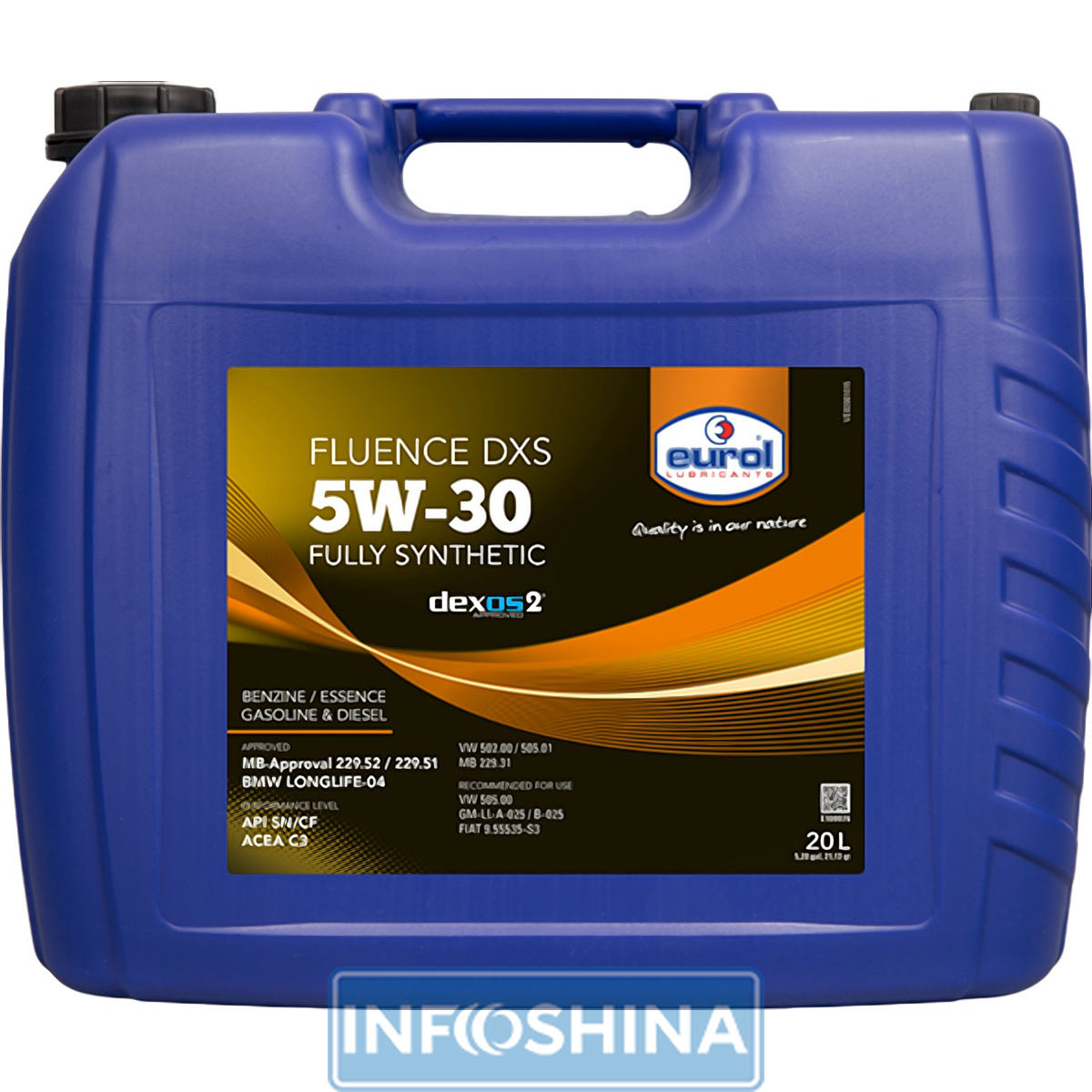 Купити масло Eurol Fluence DXS 5W-30 (20л)