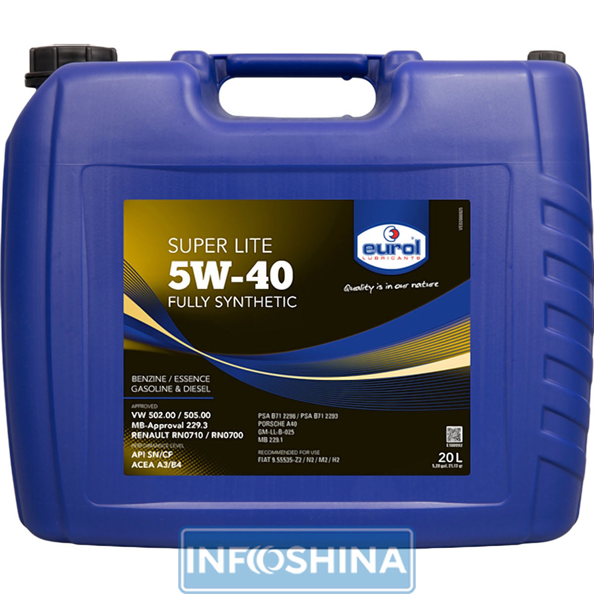 Купить масло Eurol Super Lite 5W-40 (20л)