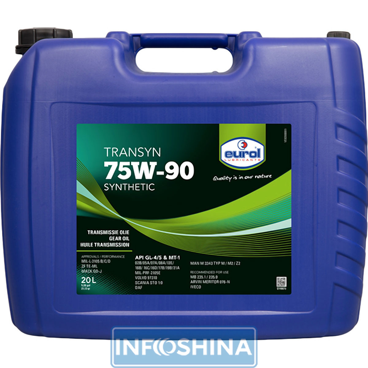 Купить масло Eurol Transyn 75W-90 GL-4/5 (20л)