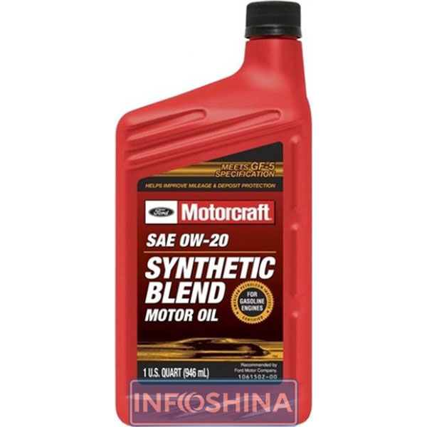 Ford Motorcraft Synthetic Blend 0W-20 (0.946 л)