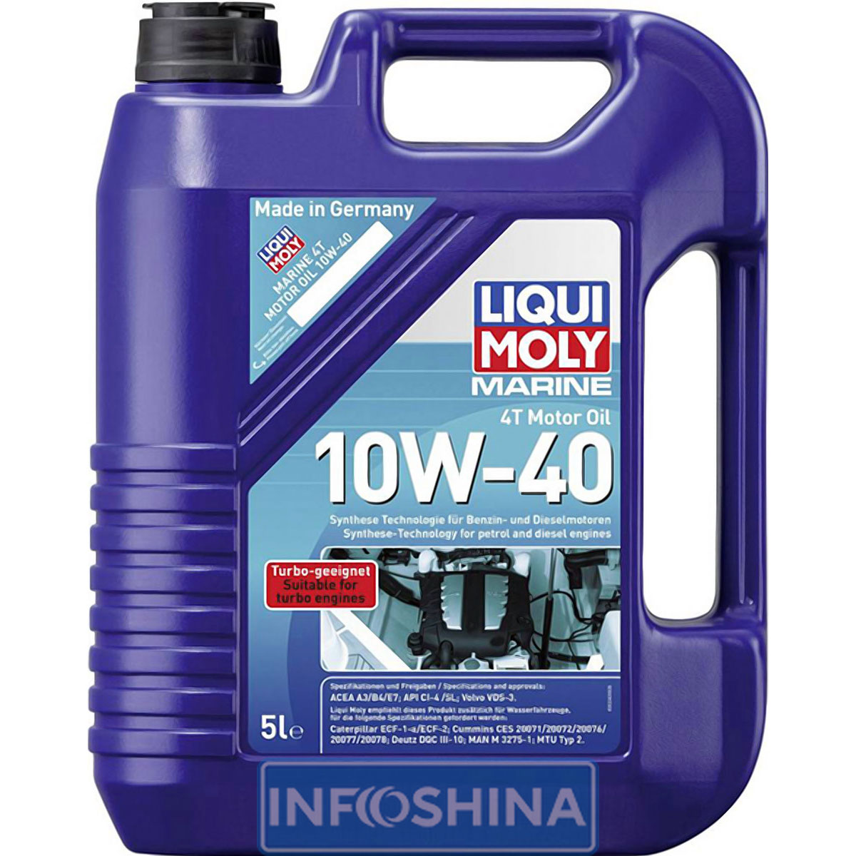 Купить масло Liqui Moly Marine Motor oil 4T 10W-40 (5л)