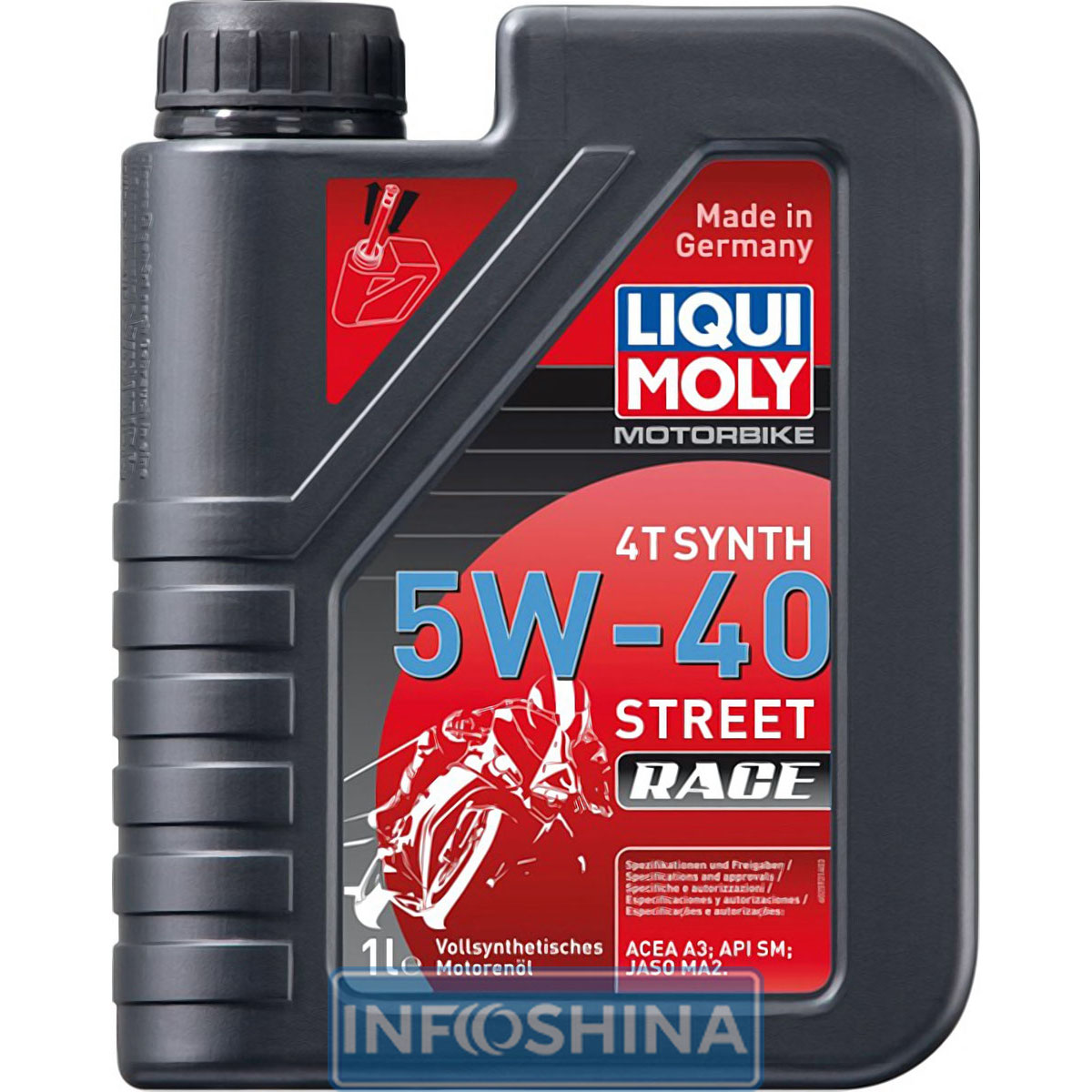 Купити масло Liqui Moly Motorbike 4T Synth Street Race 5W-40 (1л)