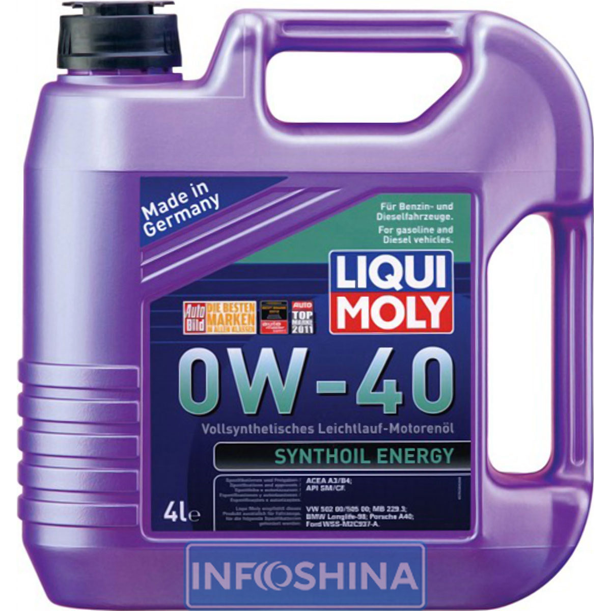 Купити масло Liqui Moly Synthoil Energy 0W-40 (4л)