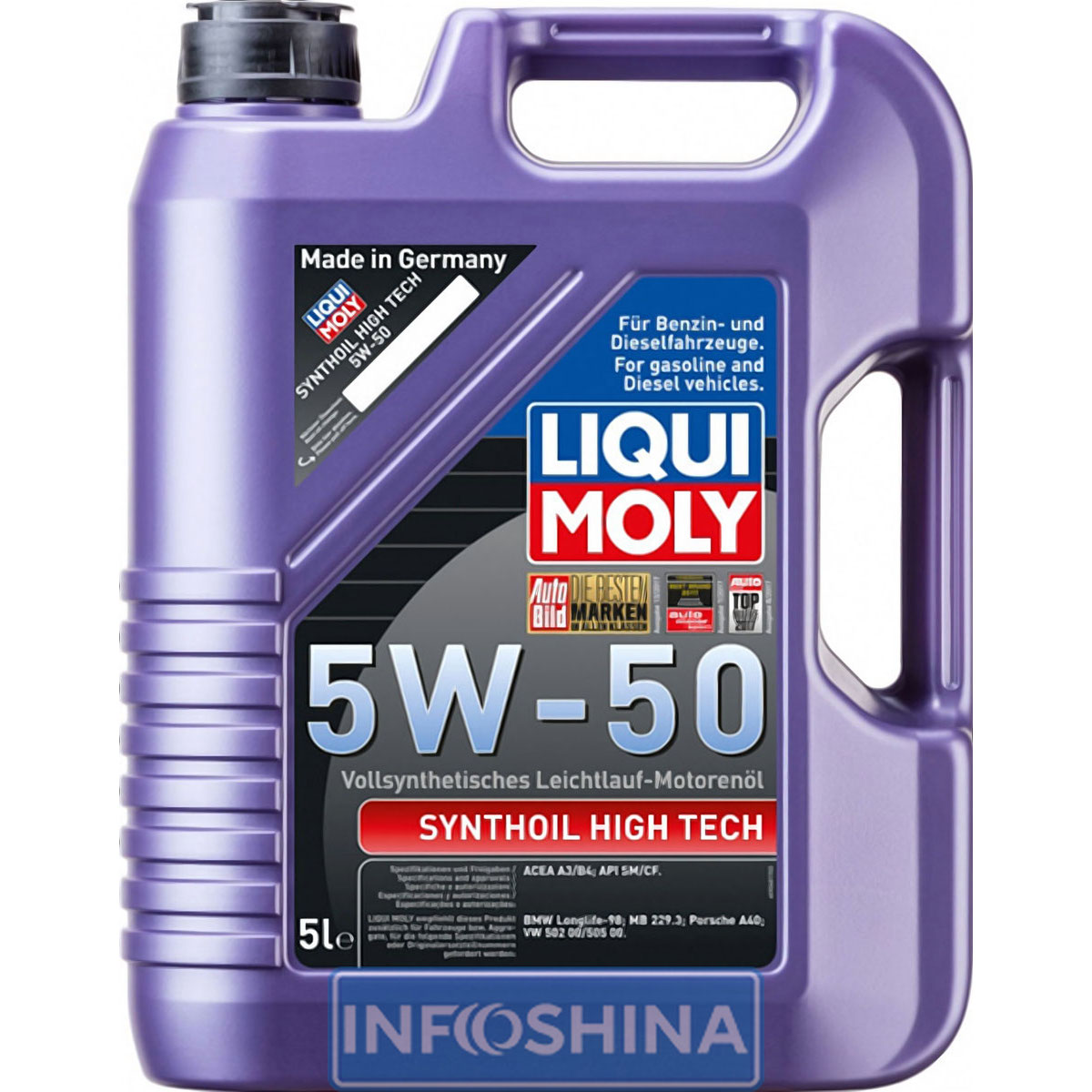 Купить масло Liqui Moly Synthoil High Tech 5W-50 (5л)