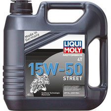 Купить масло Liqui Moly Motorbike 4T Street 15W-50 (4л)
