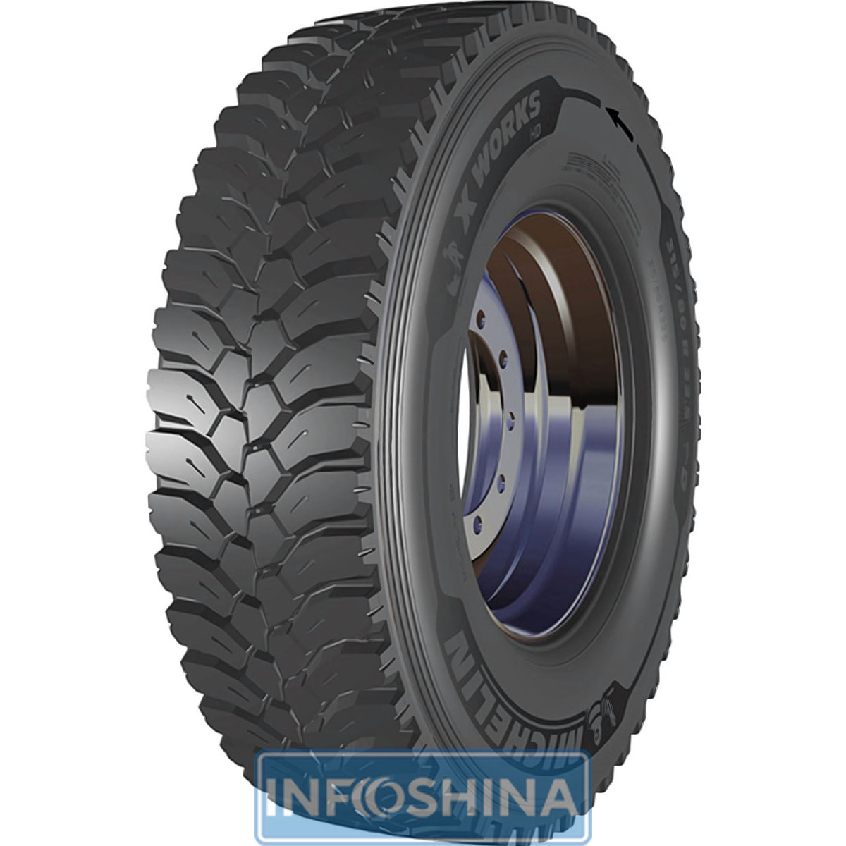 Купити шини Michelin X Works HD D (ведуча вісь) 13.00 R22.5 156/151K