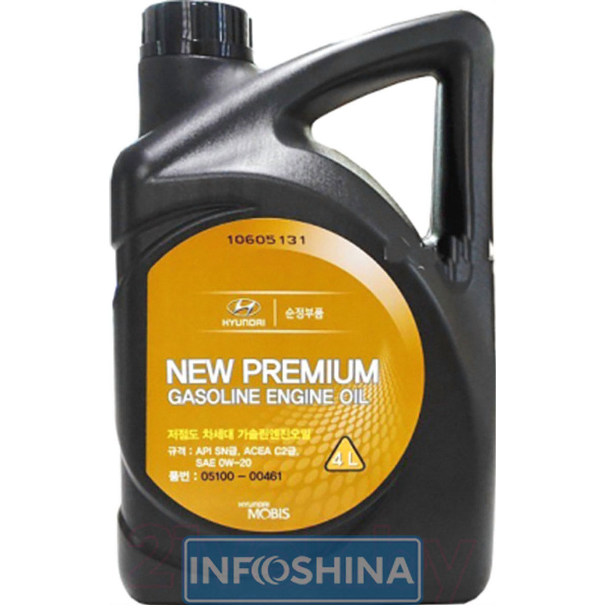 Купить масло Mobis New Premium Gasoline 0W-20 (4л)