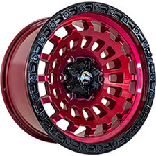 Купити диски Off Road Wheels OW1025 Red Black Lip Black Rivets R17 W9 PCD6x139.7 ET-12 DIA110.5