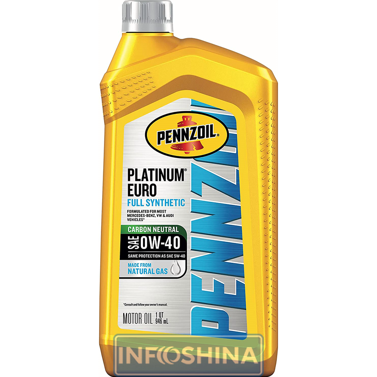 Купить масло Pennzoil Platinum Euro 0W-40 (0.946 л)