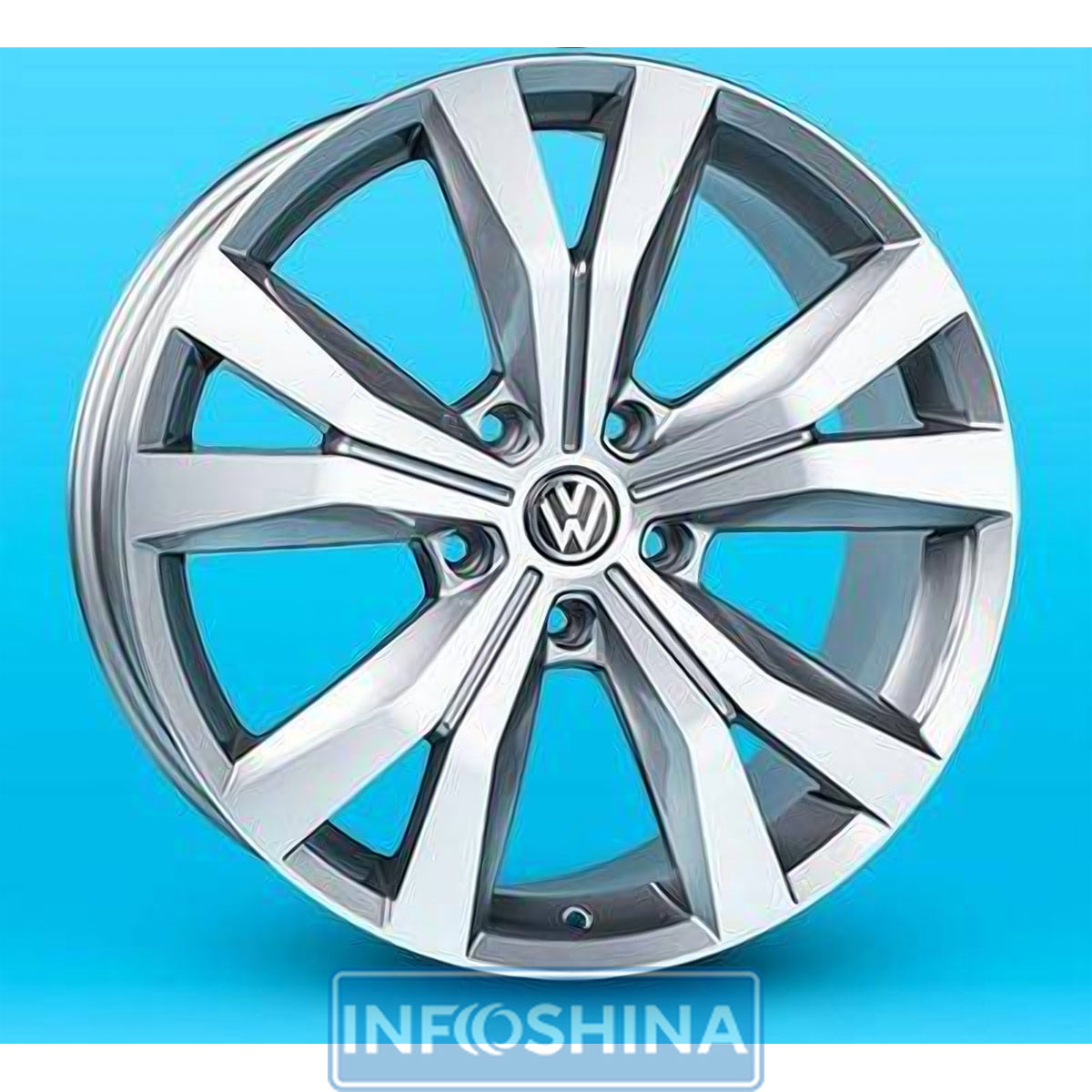 Купить диски Replica Volkswagen A-R140 GF R20 W9.5 PCD5x130 ET50 DIA71.6