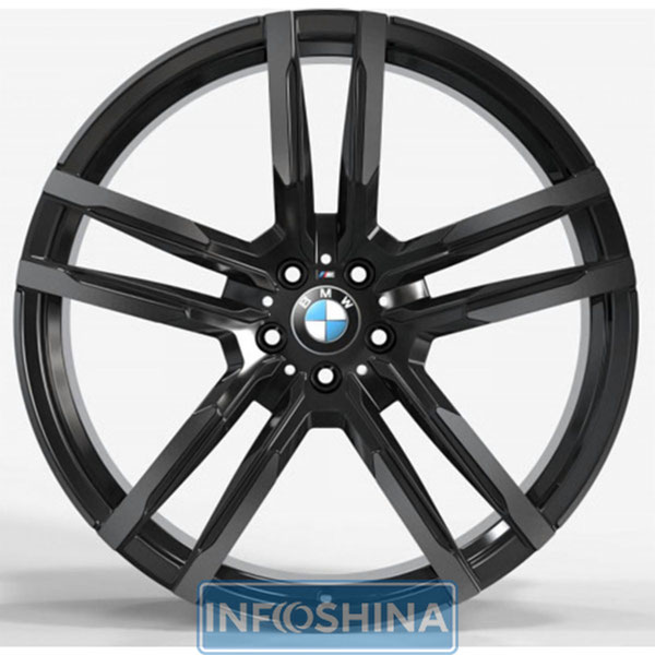 Replica Forged B1338 Gloss Black With Dark Machined Face R20 W11 PCD5x120 ET37 DIA74.1