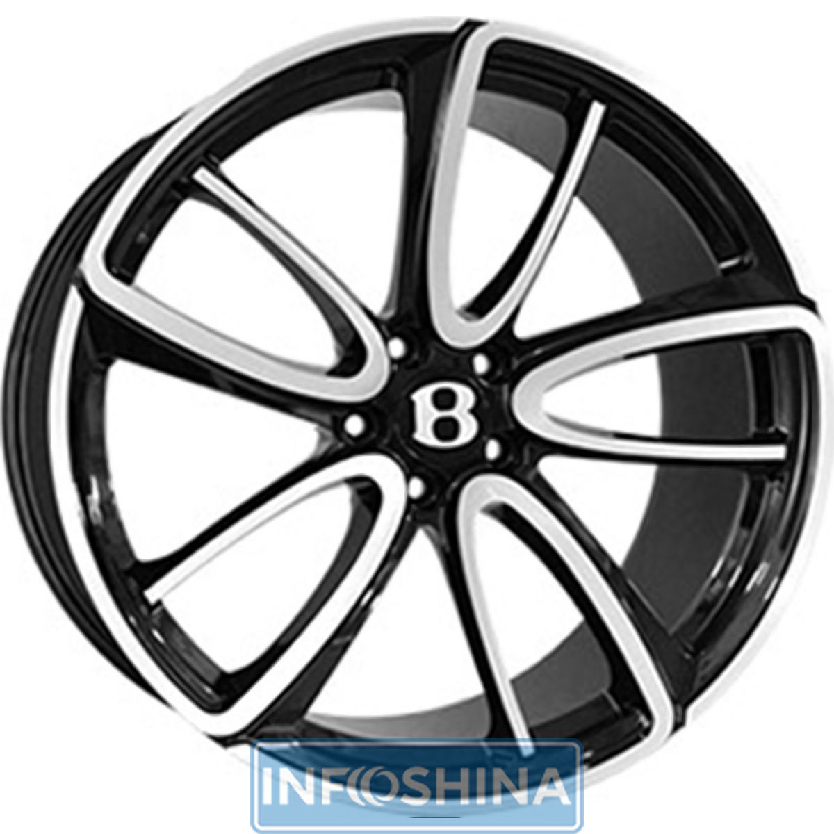 Купити диски Replica Forged BN1040R Gloss Black With Matte Polished R21 W9.5 PCD5x112 ET41 DIA57.1