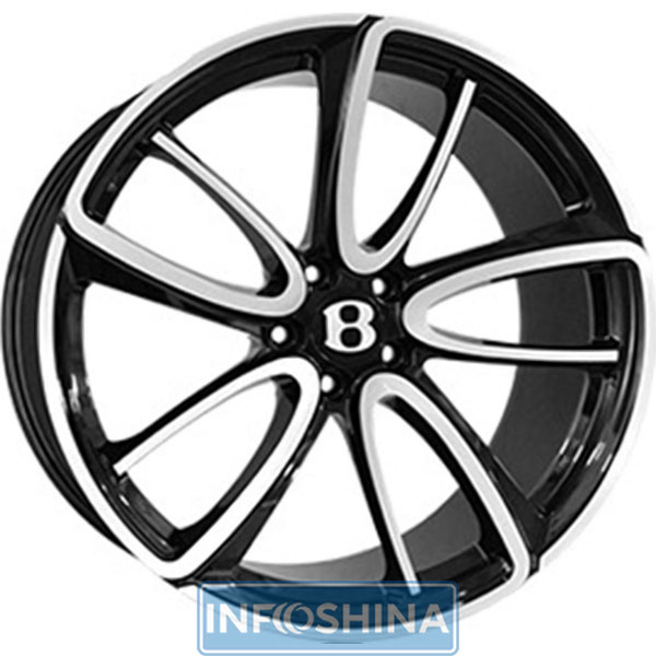 Replica Forged BN1040R Gloss Black With Matte Polished R21 W9.5 PCD5x112 ET41 DIA57.1