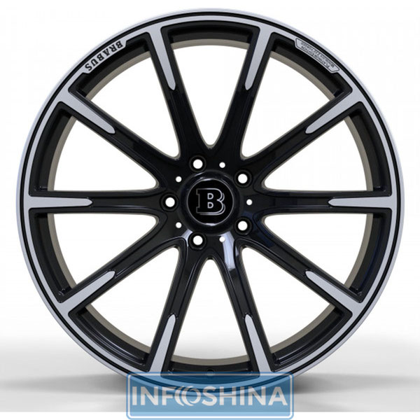 Replica Forged MR1115 Satin Black With Machined Face R23 W11 PCD5x130 ET25 DIA84.1