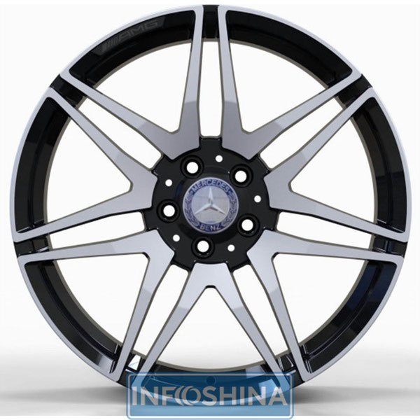 Replica Forged MR874 Gloss Black With Machined Face R19 W8 PCD5x112 ET52 DIA66.5