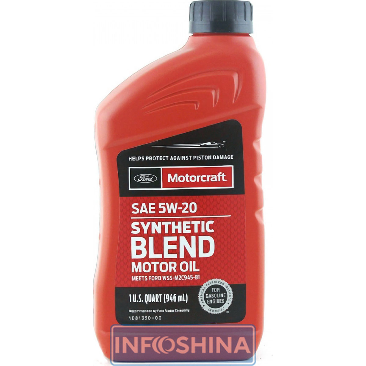 Motorcraft Synthetic Blend Motor Oil SAE 5W-20