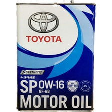Toyota Synthetic Motor Oil 0W-16 SP/GF-6B