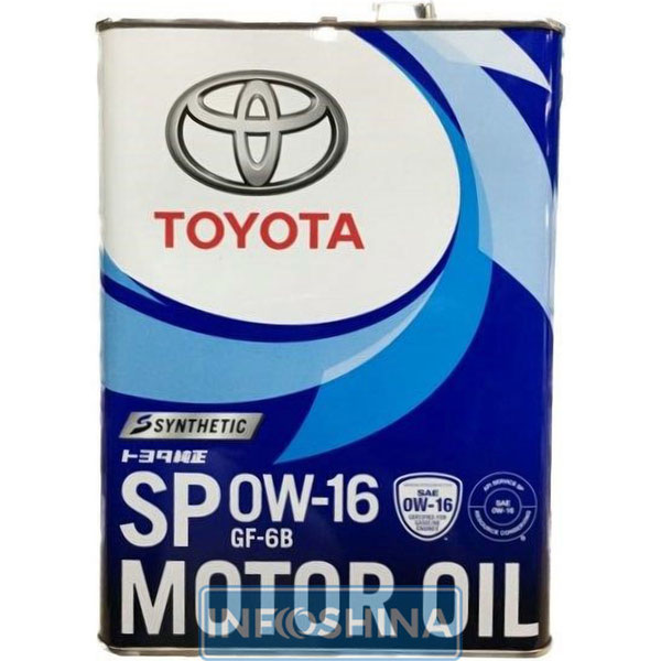 Toyota Synthetic Motor Oil 0W-16 SP/GF-6B (4л)