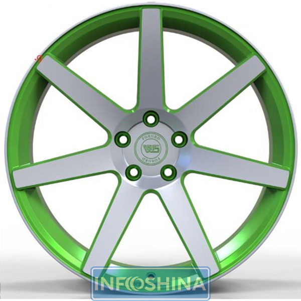 WS Forged WS1245 Matte Green With Machined Face R20 W9.5 PCD5x115 ET18 DIA71.6