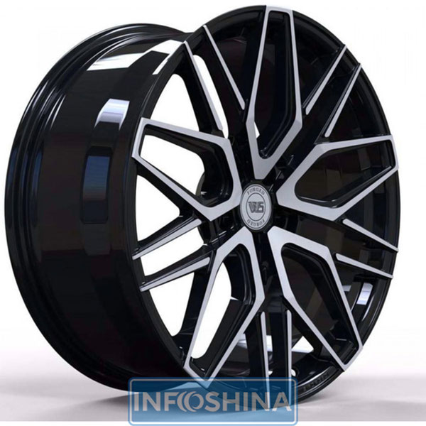 WS Forged WS1281 Gloss Black With Machined Face R20 W10.5 PCD5x112 ET40 DIA66.5