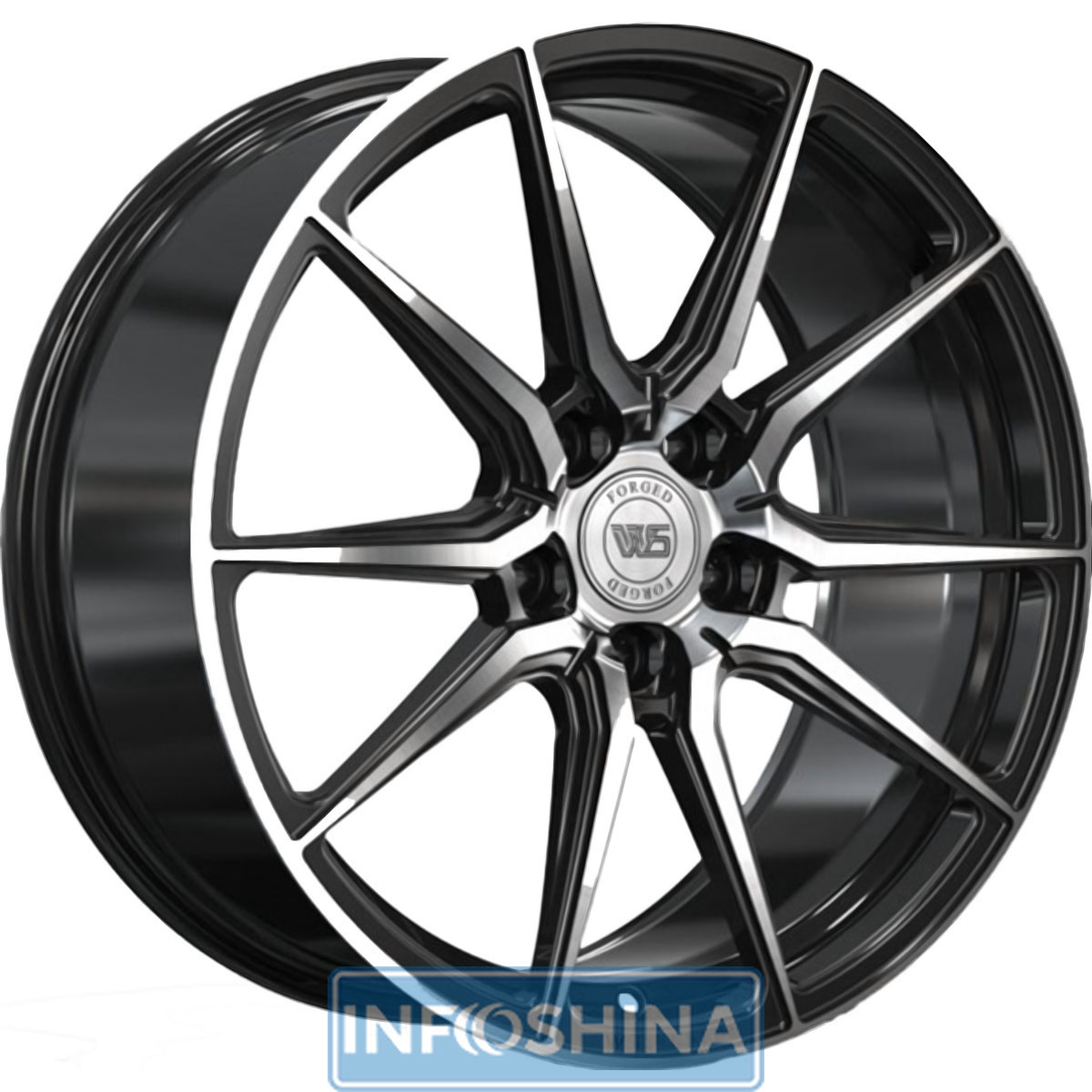 Купить диски WS Forged WS2104 Gloss Black With Machined Face