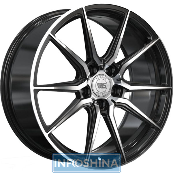 WS Forged WS2104 Gloss Black With Machined Face R18 W8 PCD5x112 ET45 DIA57.1