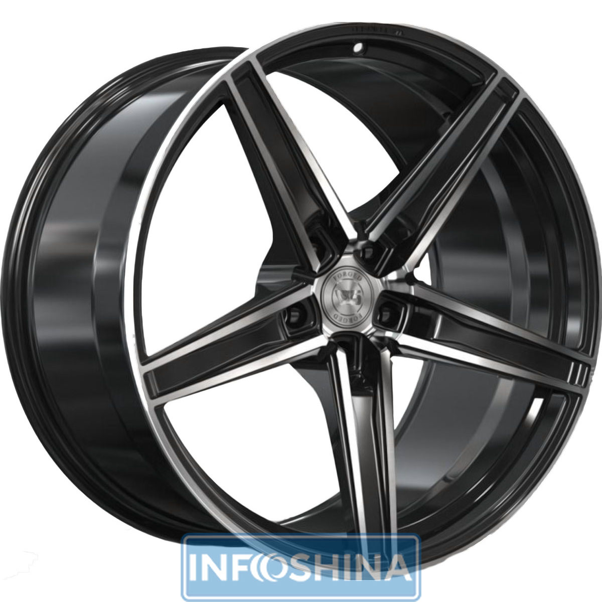 WS Forged WS2115 Gloss Black With Machined Face