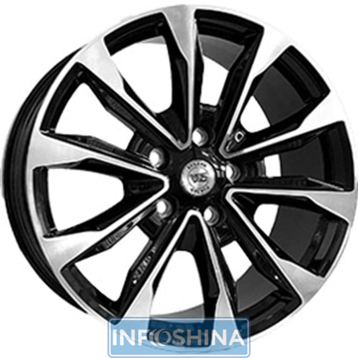 Купить диски WS Forged WS2155 Gloss Black With Machined Face R22 W9 PCD5x150 ET50 DIA110.1